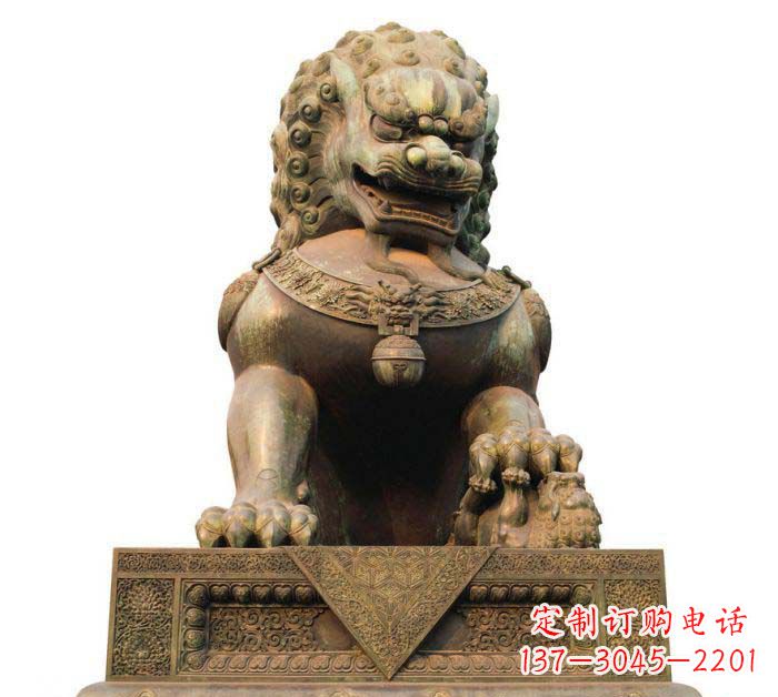 张掖北京狮大型狮子铜雕