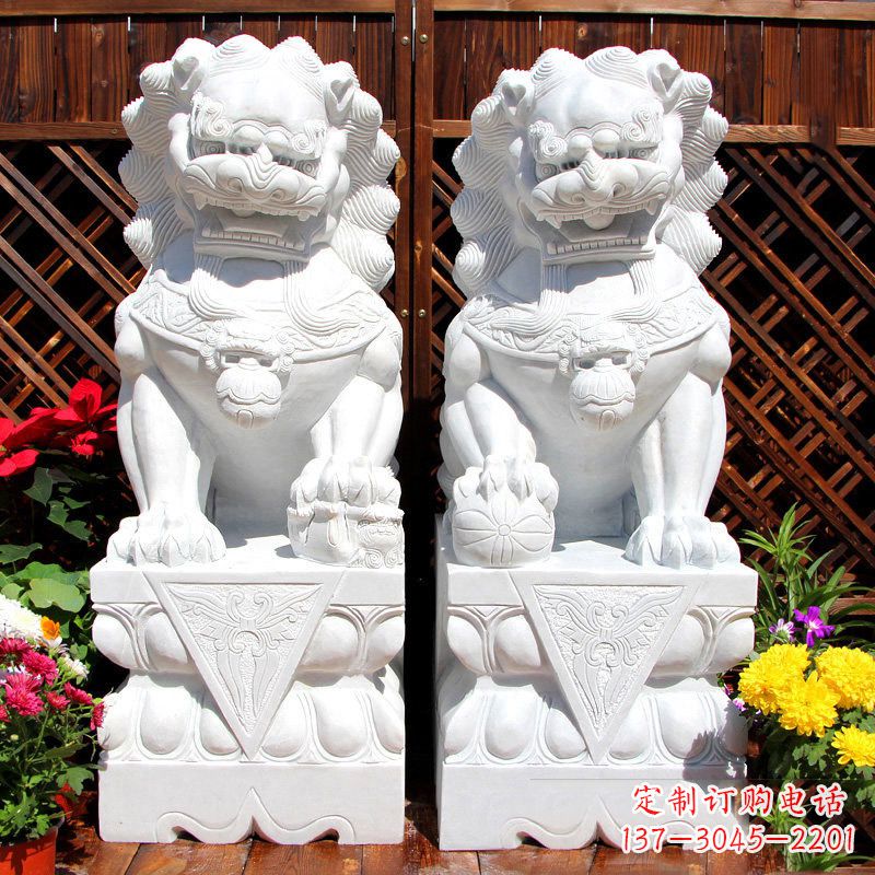 张掖新颖独特的铸铜狮子雕塑