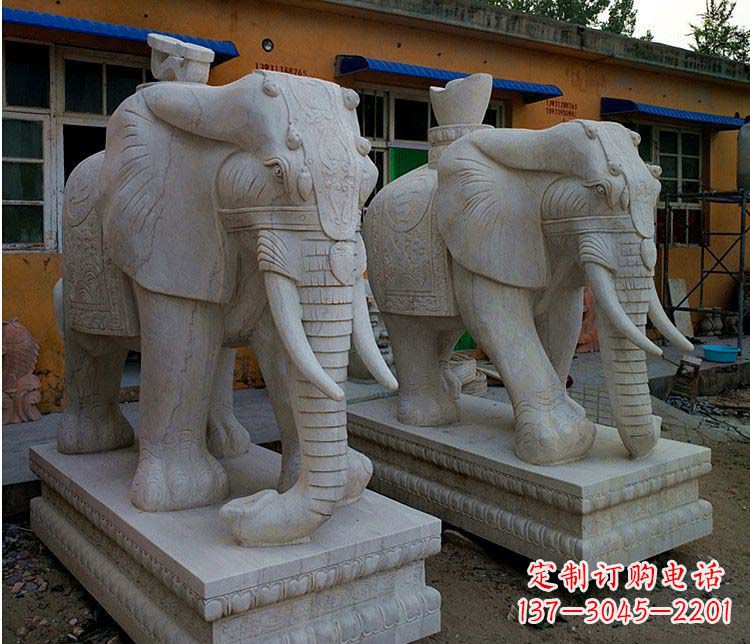 张掖新“大象招财石雕”