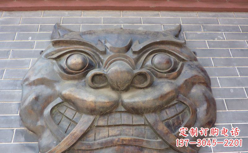 张掖狴犴古代神兽铜浮雕