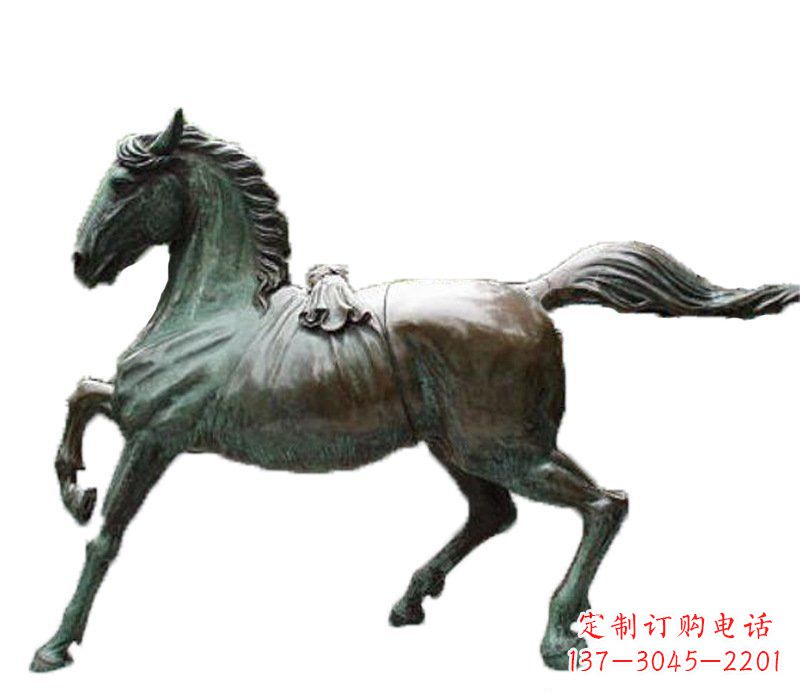 张掖别墅动物飞马铜雕摆件