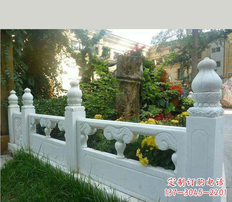 张掖别墅汉白玉栏板景观石雕