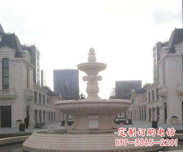 张掖别墅景观大理石喷泉石雕