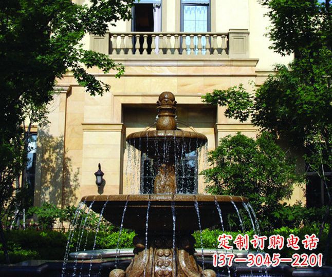 张掖多层喷泉石雕——景观装饰的精美绝伦