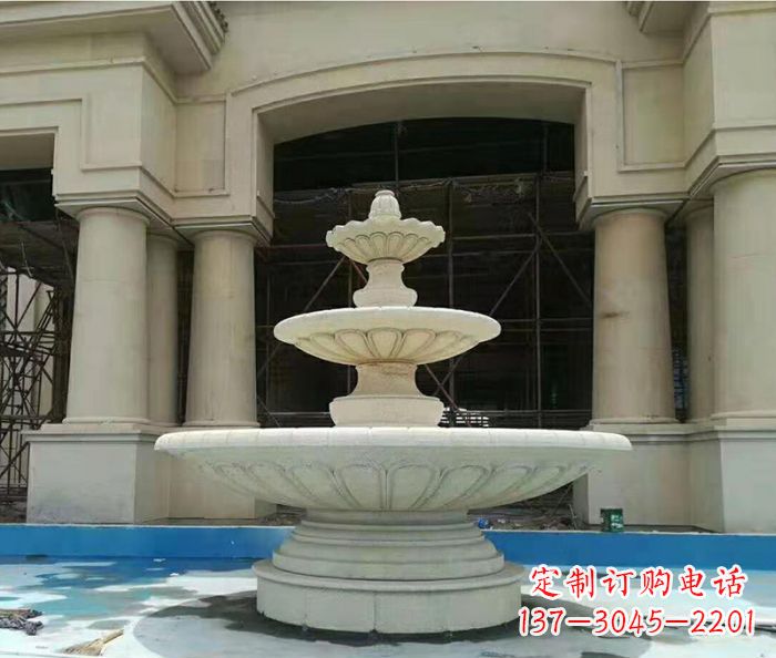 张掖精美多层喷泉石雕