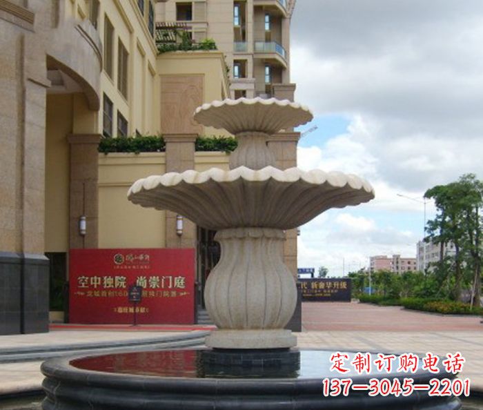 张掖喷泉石雕精美的欧式园林装饰