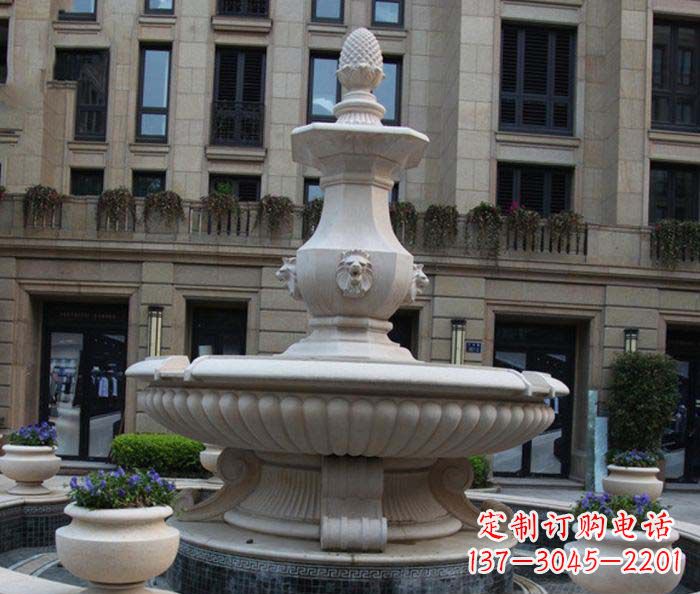 张掖别墅景观欧式喷泉石雕_2