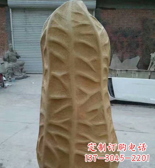 张掖玻璃钢精美花生雕塑