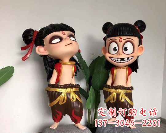 张掖玻璃钢制作的哪吒雕塑一种神奇的艺术