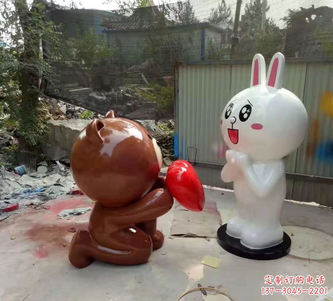 张掖玻璃钢卡通熊猫雕塑精美的动物雕塑