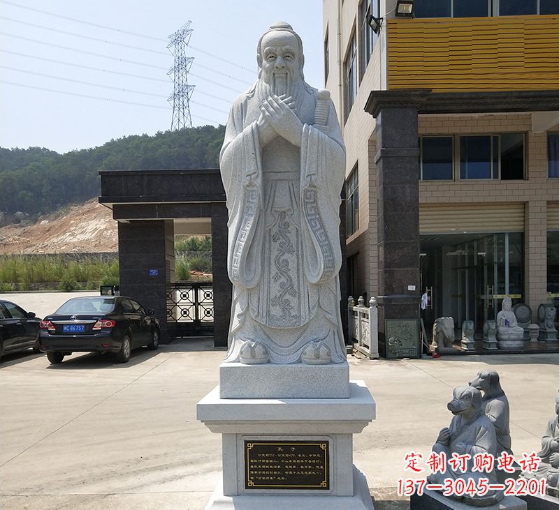 张掖玻璃钢孔子像