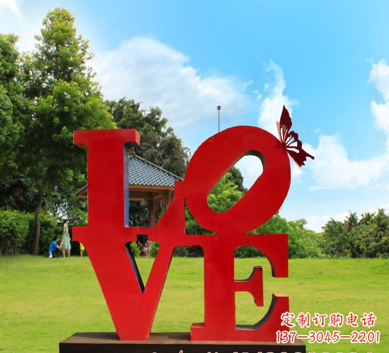 张掖不锈钢Love雕塑给世界带来爱的美
