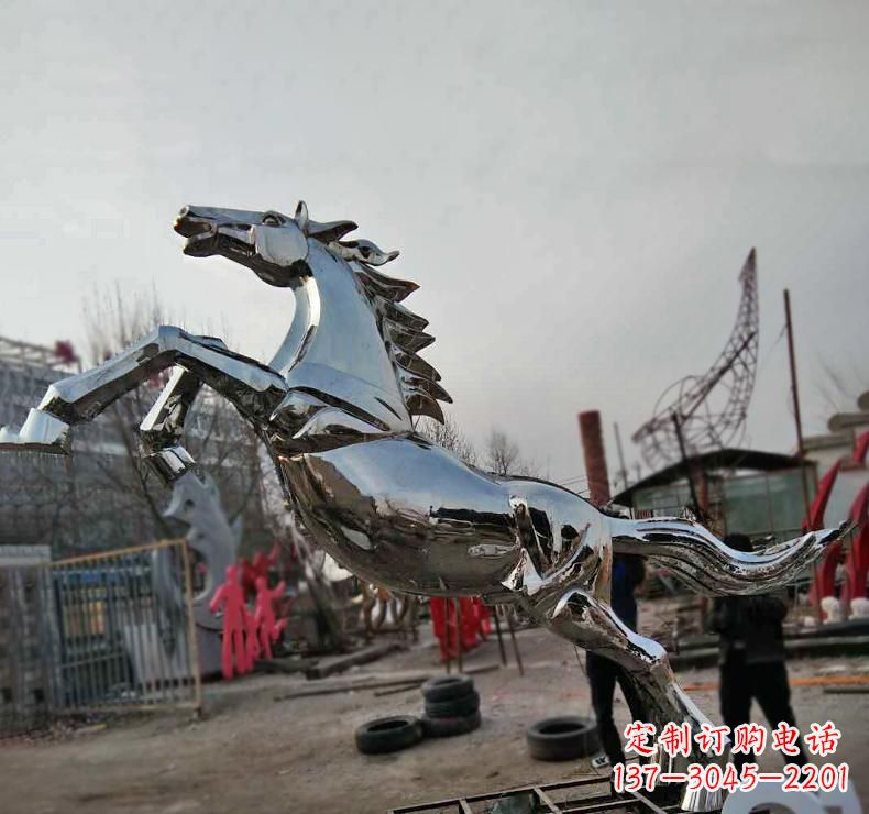张掖不锈钢奔跑马雕塑驰骋在人间的艺术精灵