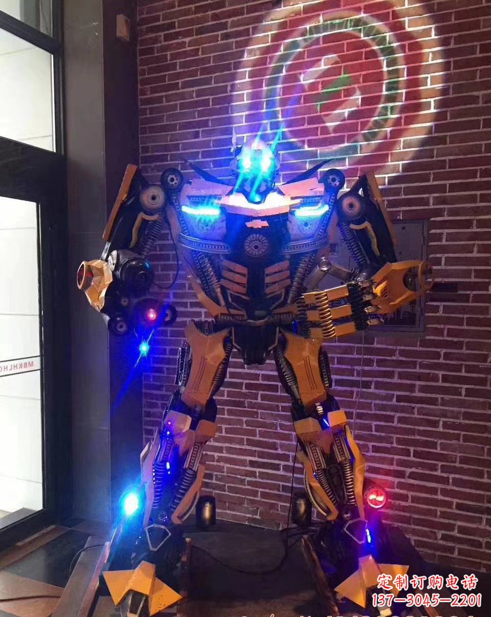 张掖不锈钢变形金刚雕塑经典改造