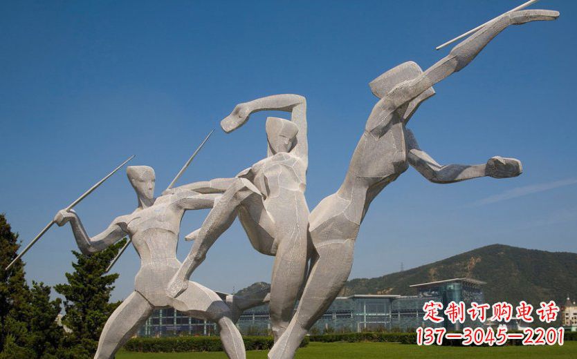 张掖不锈钢标枪雕塑一种新型的艺术形式