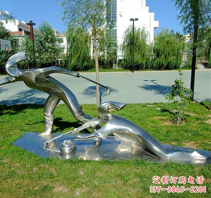 张掖不锈钢冰壶雕塑——一种艺术形式