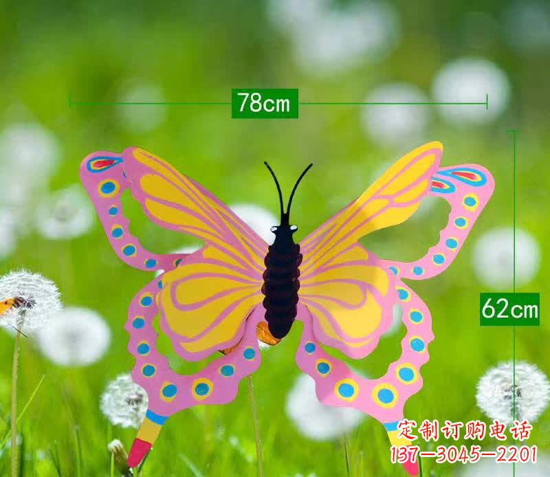 张掖不锈钢蝴蝶雕塑美观耐用的艺术品