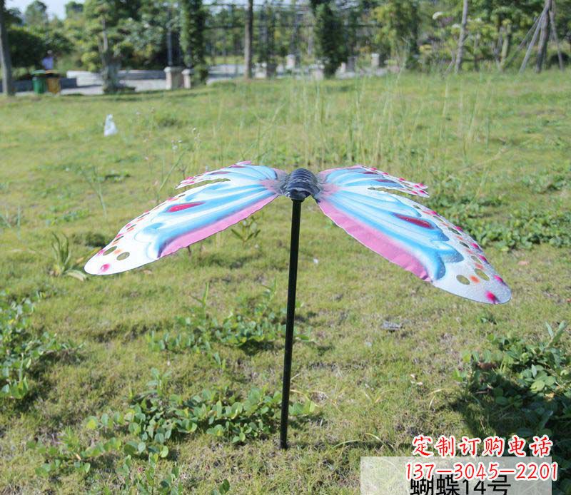 张掖不锈钢彩色蝴蝶雕塑艺术之美