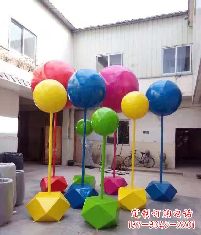 张掖不锈钢彩色气球雕塑艺术的绚丽缤纷