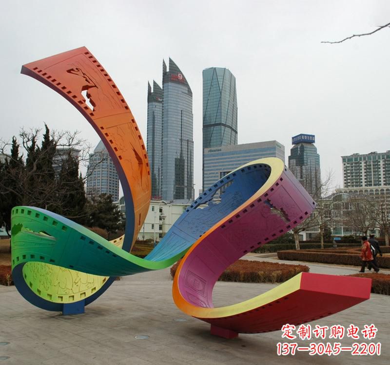 张掖精美的不锈钢城市景观雕塑