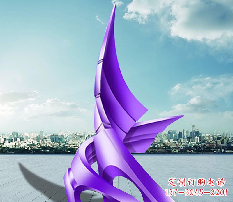 张掖不锈钢船帆雕塑静谧的海洋美景