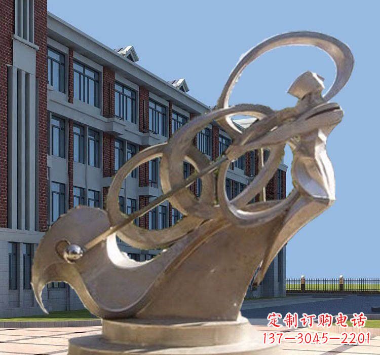 张掖不锈钢制作的高尔夫球雕塑