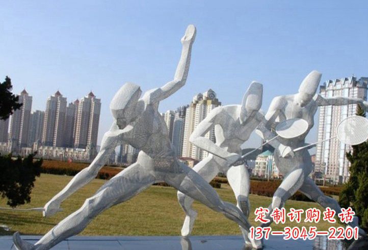 张掖精致不锈钢羽毛球雕塑