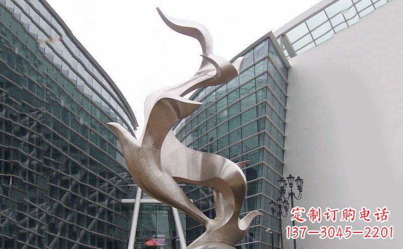 张掖不锈钢大雁雕塑