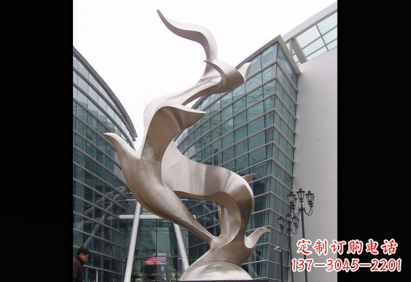 张掖精美的不锈钢大雁雕塑