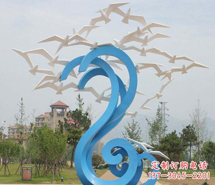 张掖不锈钢大雁雕塑传承传统文化的象征