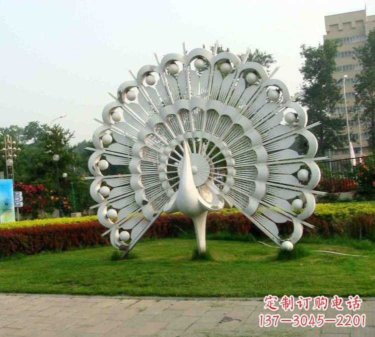 张掖不锈钢孔雀雕塑