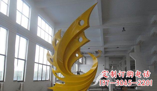 张掖不锈钢凤凰雕塑——给生活添彩