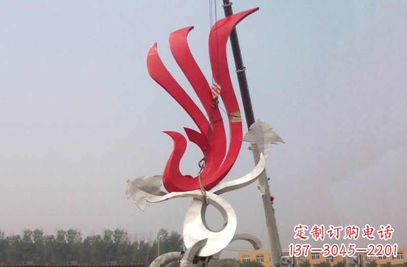 张掖不锈钢凤凰雕塑安装介绍