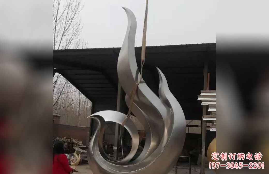 张掖精美不锈钢凤凰雕塑