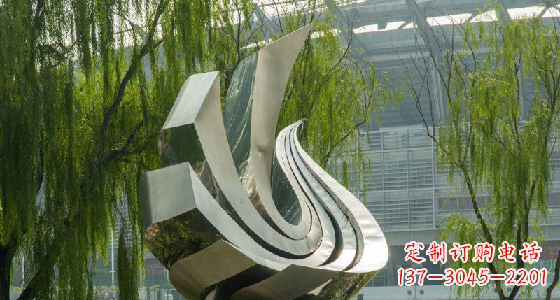 张掖不锈钢凤凰雕塑美丽的象征
