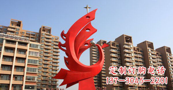 张掖凤凰灿烂的不锈钢雕塑