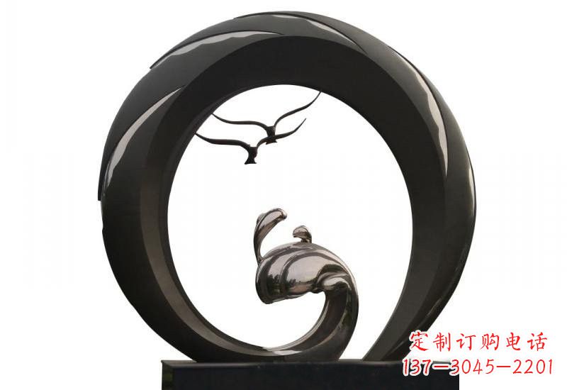 张掖不锈钢海鸥雕塑海洋之韵