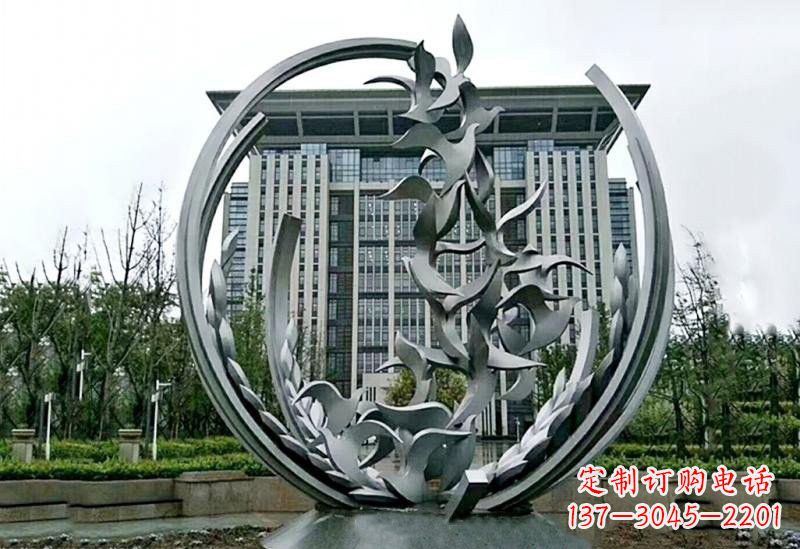 张掖不锈钢和平鸽雕塑