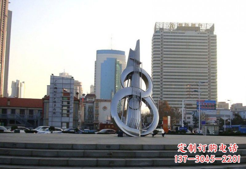 张掖不锈钢吉他雕塑