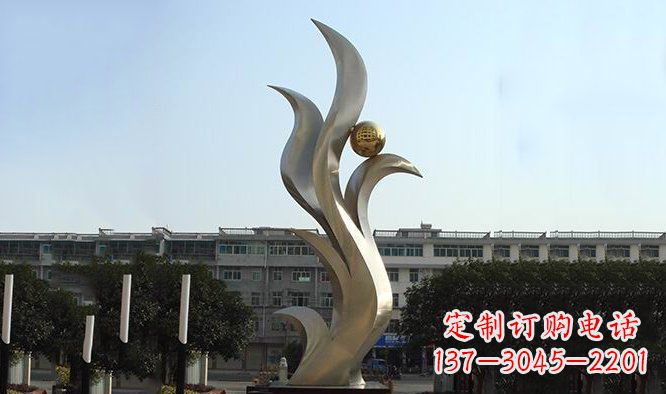 张掖精美不锈钢凤凰雕塑