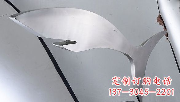 张掖不锈钢鲨鱼雕塑艺术精品