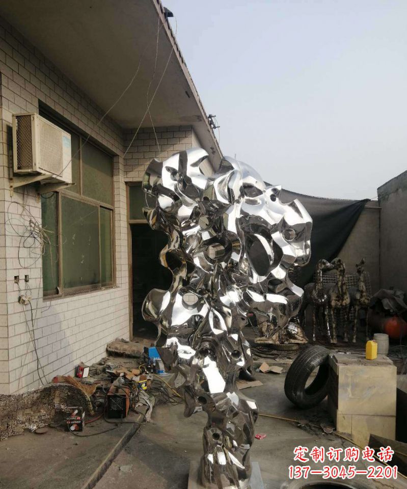 张掖太湖石雕塑不锈钢的艺术精品