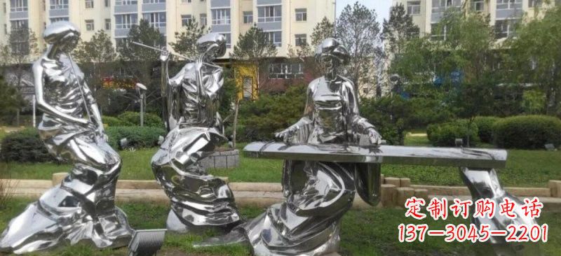 张掖精致的不锈钢美女雕塑