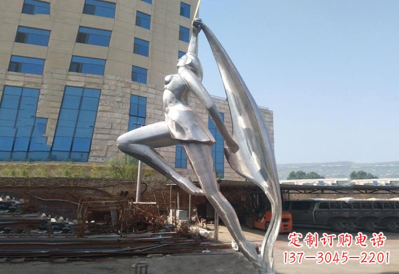 张掖不锈钢女孩雕塑