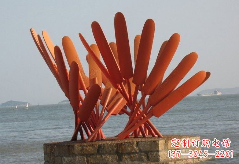 张掖不锈钢船桨雕塑经典的海洋景观