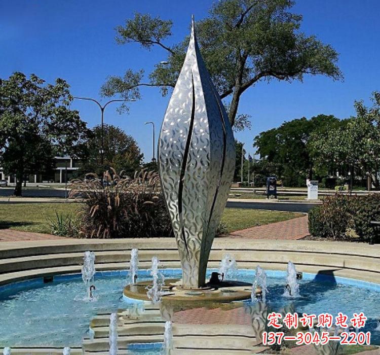 张掖不锈钢创意喷泉雕塑