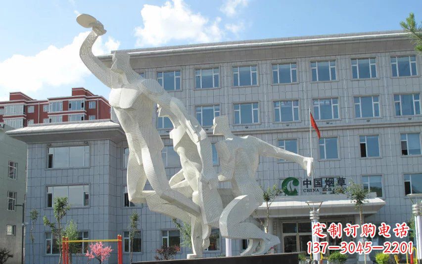 张掖不锈钢乒乓球雕塑精美绝伦