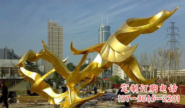 张掖不锈钢大雁雕塑——一件传承中华文化的艺术杰作