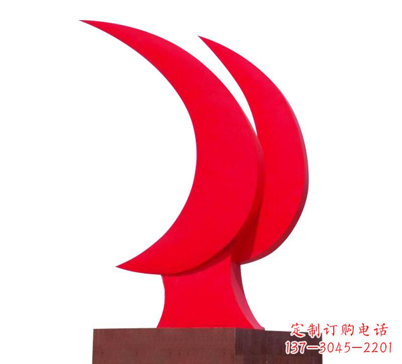 张掖不锈钢党旗雕塑——传承中华文化精神