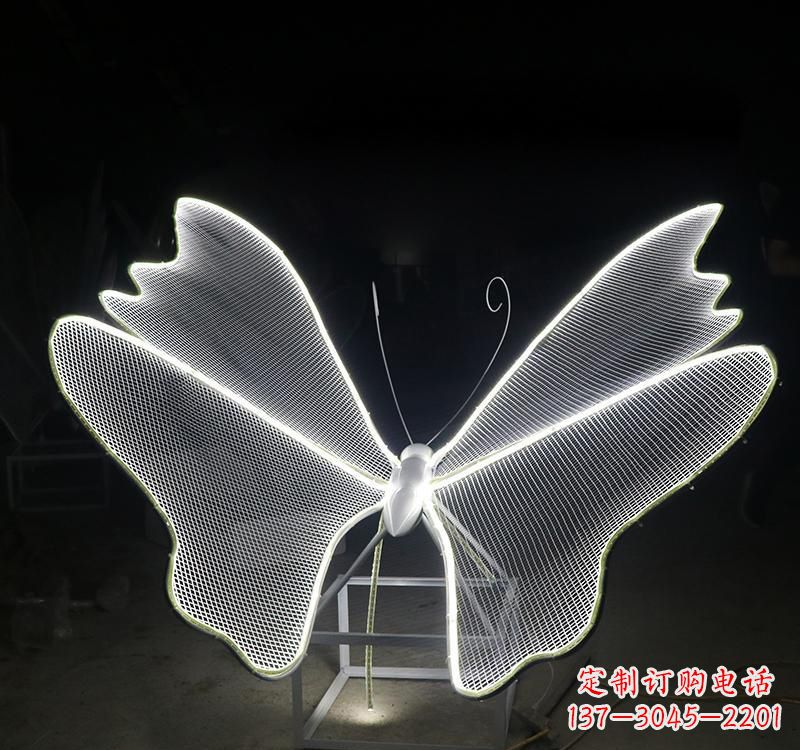 张掖不锈钢灯饰蝴蝶雕塑